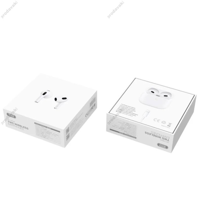Бездротові Bluetooth навушники XO T4 Pods Bluetooth headset BT 5.3 White